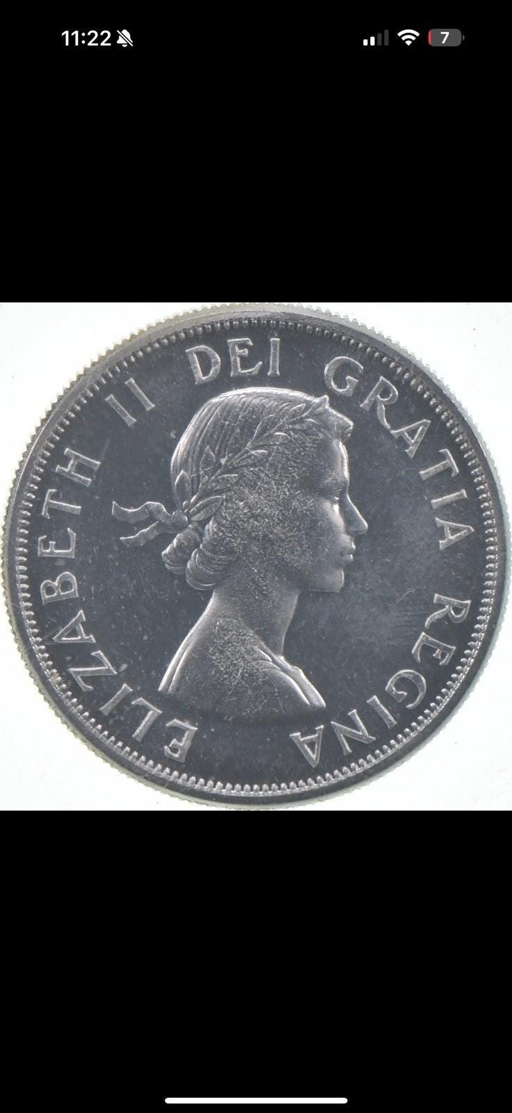 1963年カナダ銀貨50セントハーフドル .800 PL - Etsy 日本