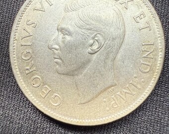本物の1944年カナダ銀貨50セント（ハーフダラー） - Etsy 日本