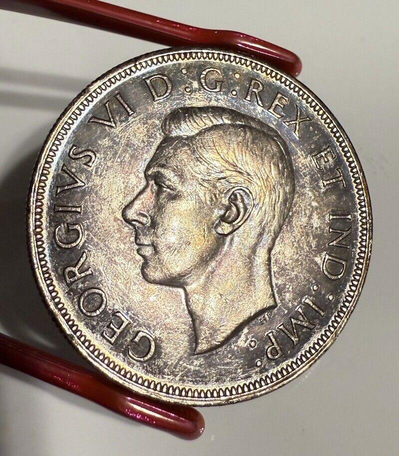 1946 Canada Silver 1 Dollar Coin - Rainbow Patina - Etsy Norway