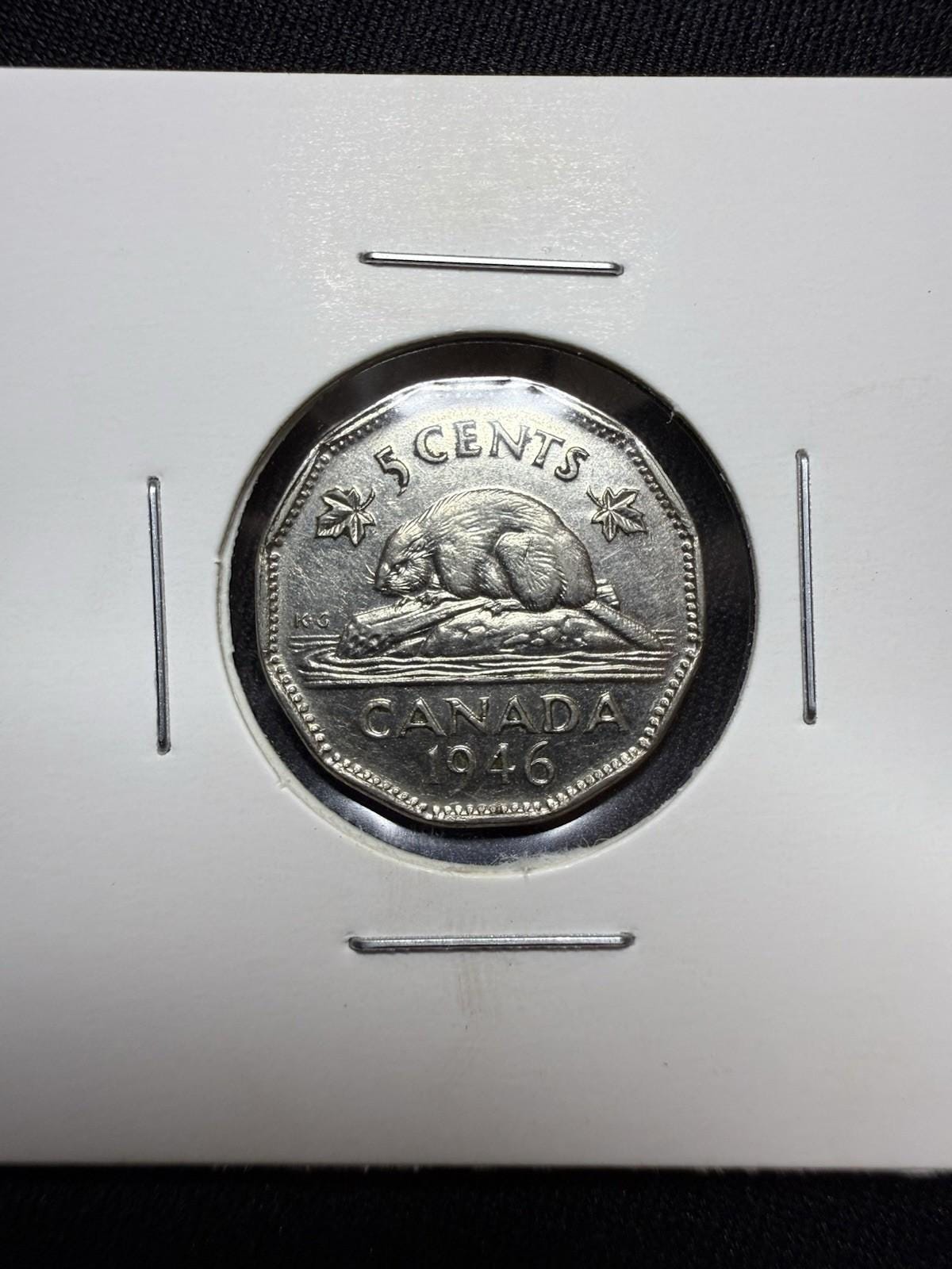 1946年カナダ5セント硬貨 - Etsy 日本