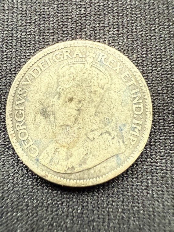 本物の1912年カナダ10セント銀貨 - エドワード王 - Etsy 日本