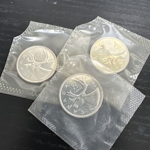 1961 Kanada 25 Cents Münze Silber Versiegelt Unzirkuliert (1 Münze Pro Kauf
