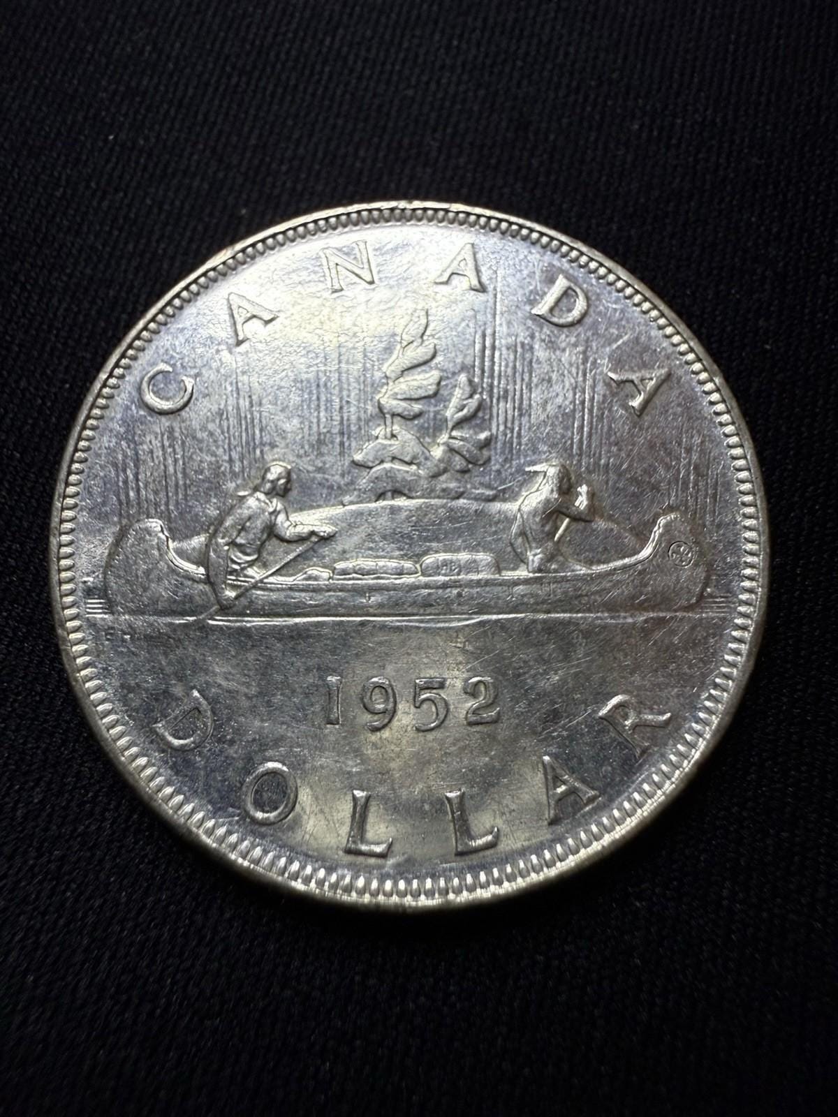 Authentic 1952 Canadian Silver Dollar Coin 80% 1 - Etsy
