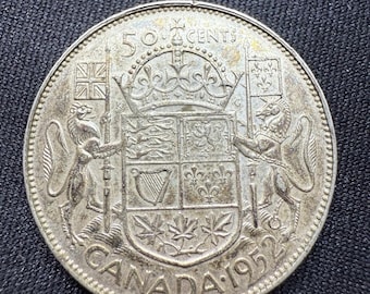 1943年 カナダ アンティーク 50セント 硬貨 銀貨 カプセル入り カナダ ハーフ ドル 50 セント 80% 銀貨 1942 年 - Etsy 日本