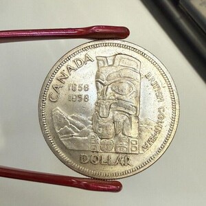本物の1940年カナダ銀貨50セント（ハーフダラー） - 美しい色合い