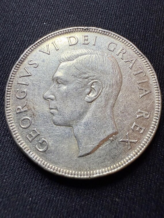 カナダ 1952年１ドル銀貨 1952年カナダドル銀貨1ドル - Etsy 日本