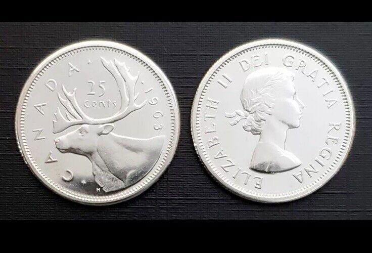 Canada 25 cent coin - Etsy 日本