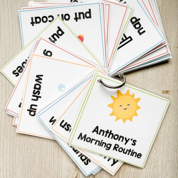 Morning Routine Task Cards Morning Routine - Etsy