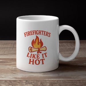 Funny Firefighter Mug: My Hero, Fire Academy Gift