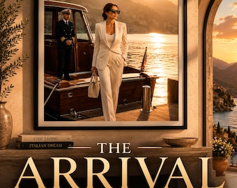 The Arrival Printable Wall Art | Luxury Lake Como Decor | Elegant Travel Photography | Quiet Luxury Office Art Digital Download