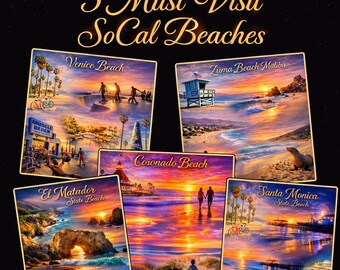 5 Must visit So-Cal beaches. Stunning Coastal Sunset Scenes - SoCal Beaches Bucket List. Venice, Santa Monica, Luma, Siesta, Coronado