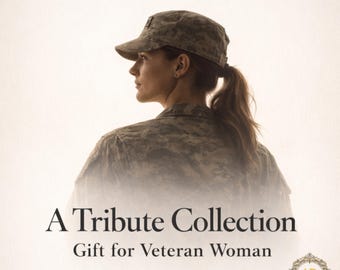Gift for Woman Veteran, Military Woman Gift, Patriotic Wall Art Bundle, Women Veteran Prints, 50 PNG Digital Download, Veteran Gift Idea