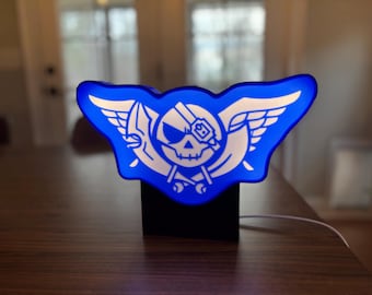 Skies of Arcadia Blue Rogues LED Light Box: Dreamcast Gamer Decor