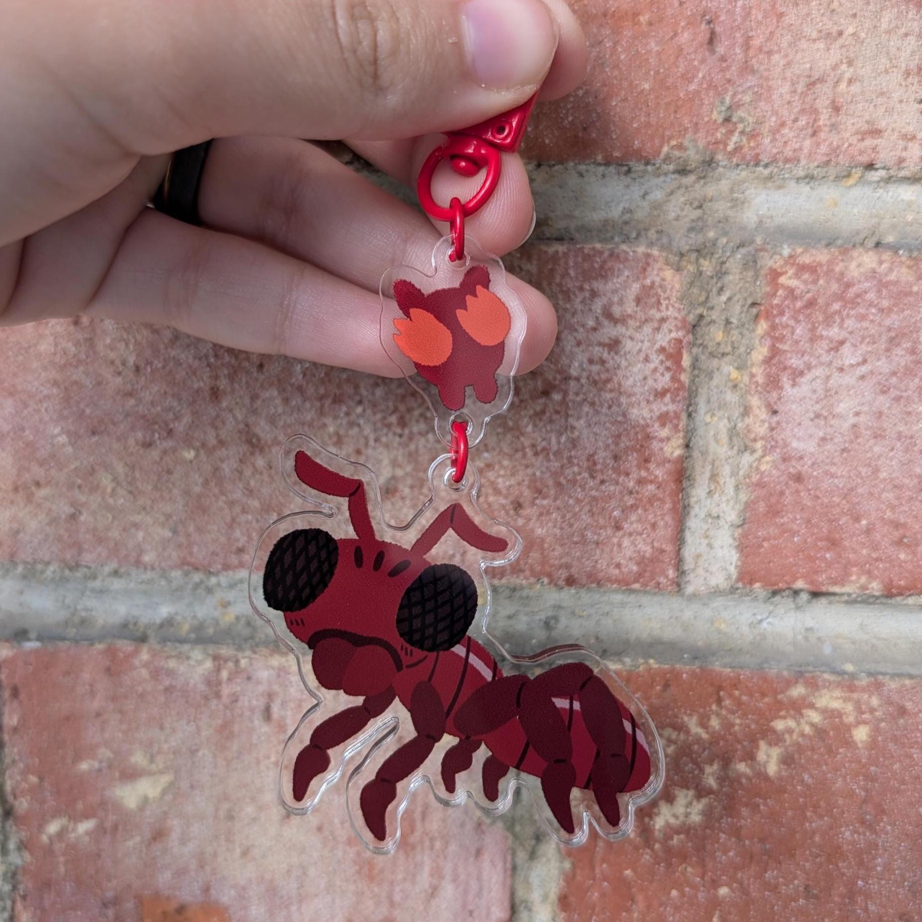 Grounded Baby Fire Ant Keychain - Etsy