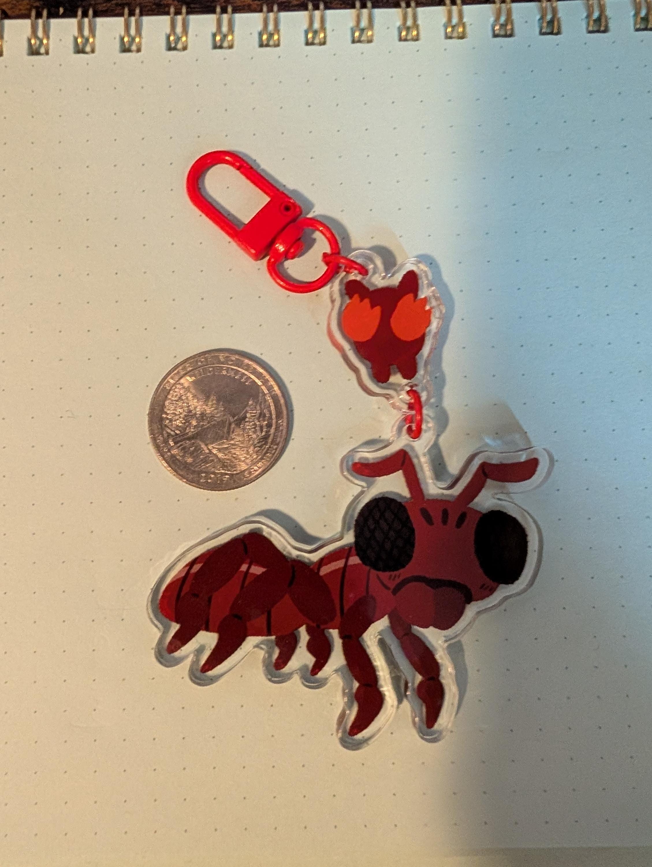 Grounded Baby Fire Ant Keychain - Etsy