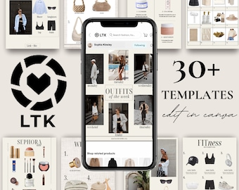 LTK Template 30 Editable LTK Canva Template LTK Top Seller Canva Template ltk Collage ltk Instagram Fashion Influencer Affiliate Template