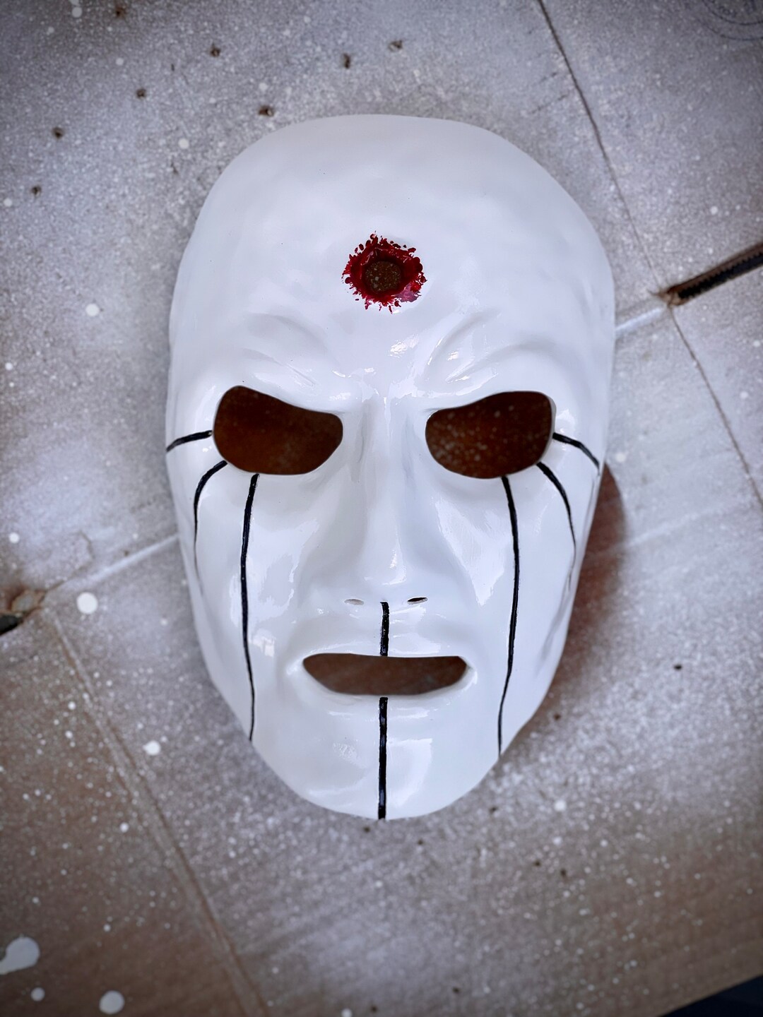 Slipknot Eloy Casagrande Mask V2, Bloody Bullet Hole made to Order - Etsy