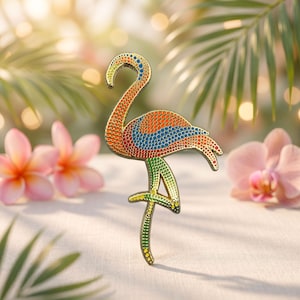 Flamingo Brooch - Etsy
