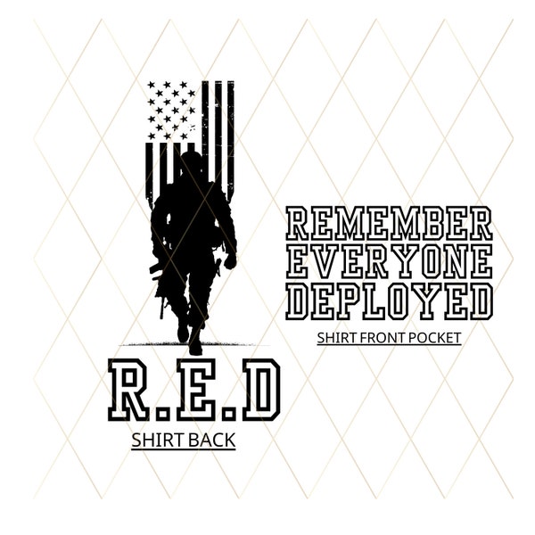 R.E.D. svg, png, soldier suicide prevention svg, soldier svg, cricut svg, silhouette svg, military svg, Sublimation svg, Patriotic Design