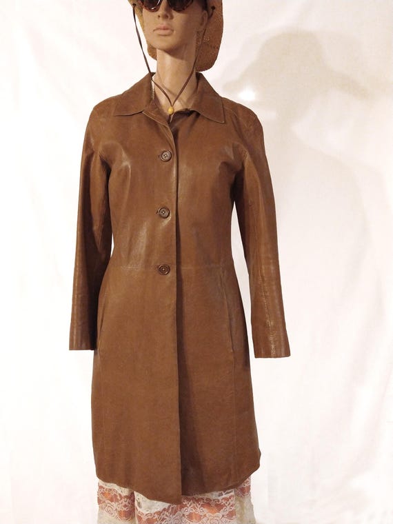 Montgomery Ward Montgomery Ledermantel Original Seltene Retro Vintage 50er  Jahre Montgomery Ward/Windward