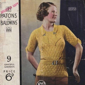 Vintage Patons Specialty Knitting Book no 12 - digital download only