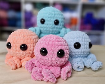 Easy Amigurumi Octopus (no sew) Crochet pattern - digital download only