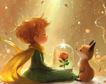 Cotton - Little Prince Square Panel 2
