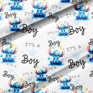 Tessuti con personaggi anime carini BOY in cotone, jersey, poliestere o french terry 2 al metro Oeko-Tex