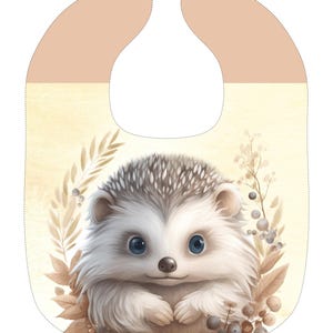 Cotone - Bavaglino da cucito con motivo riccio beige 0/6 mesi