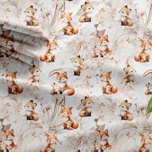 Tessuti Orchid, volpe oro bianco, in cotone, jersey, poliestere o french terry al metro Oeko-Tex