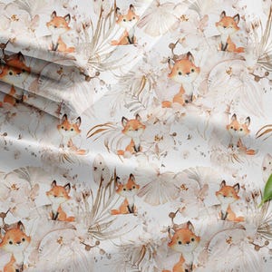 Tessuti Orchid, volpe oro bianco 1, in cotone, jersey, poliestere o french terry al metro Oeko-Tex
