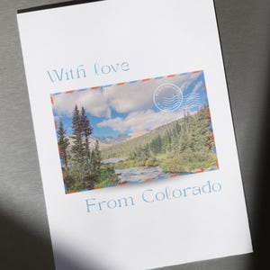 With Love From Colorado Print - Digital Download