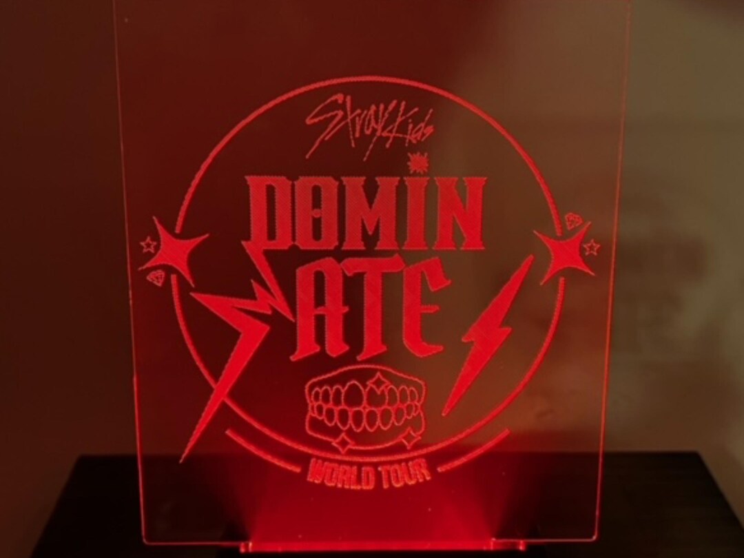 Engraved Stray Kids Led Night Light Custom Kpop Lamp Personalized