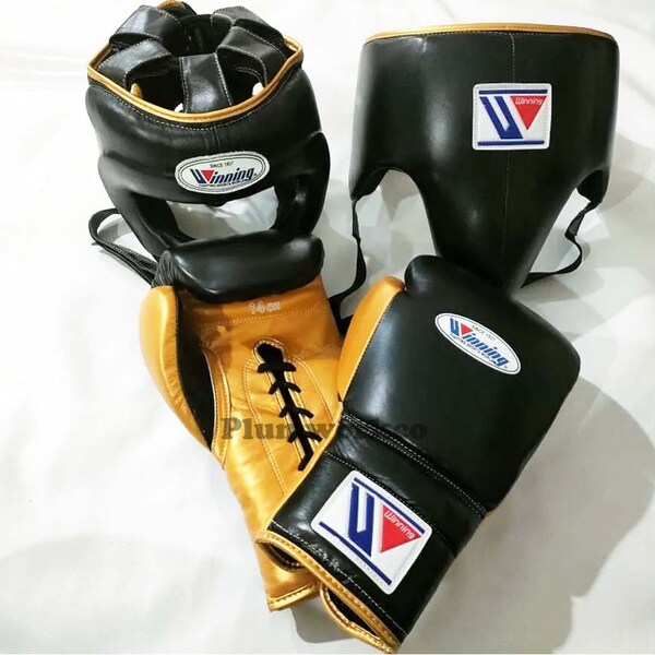 100% Premium Quality Cowhide Leather Replica Winning Brand Boxing Set