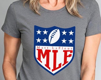 Lustiges Green Bay Shirt, Matt Lafleur Kurzarm T-Shirt, Lambeau Shirt für Frauen, Wisconsin Football Shirt