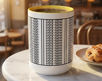 Hidden Swear Mug – Funny Secret Message Mug – Fuck It Pattern – Subtle Sarcastic Coffee Cup – Adult Humor Gift