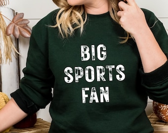 Sarkastischer großer Sportfan Mom Rundhals-Sweatshirt, lustiges Sport Mom Geschenk, lustiges Mom Sweatshirt, Sport Mom Bekleidung