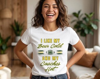 Ich mag mein Bier kalt und meinen Trainer heiß – Fußball-T-Shirt | Fan-Shirt