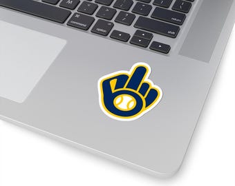 Milwaukee Baseball Ball and Glove Sticker