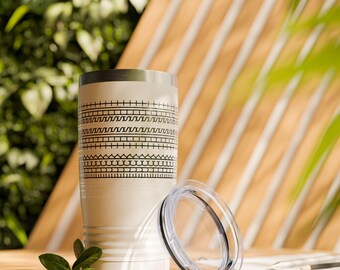 Stylish Insulated Tumbler, 20oz Ringneck, Travel Mug, Coffee Cup, Modern Drinkware, Gift for Her, Outdoor Adventure, Eco-Friendly