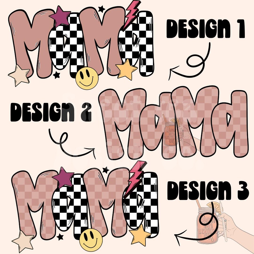Retro Pink Mama BUNDLE PNG Digital Download Girl Mama Png, Girl