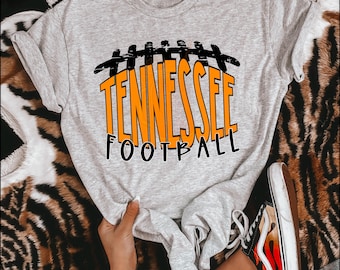 Tennessee Football shaped print  - PNG - grungy football season