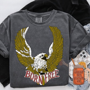 born free eagle PNG digital download Fourth of July design, American eagle png, freedom design, born free png, American design, USA png