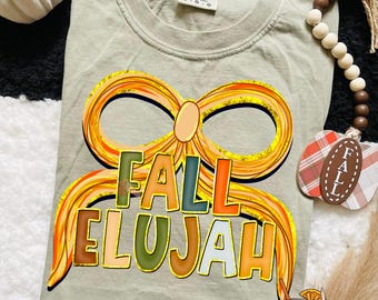FALLelujah png digital download christain fall design, fall season png, fall bow design, bow png
