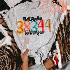 custom zip code city and state - PNG - Made to order design!