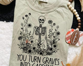 You turn graves into gardens png digital download christain fall design, fall season png, fall bow design, bow png