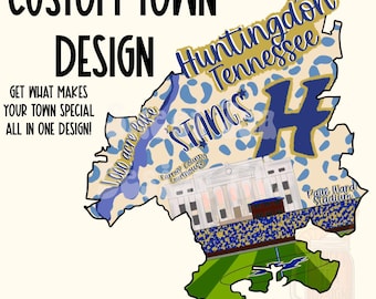 CUSTOM Town support design - PNG - town features and uniqueness