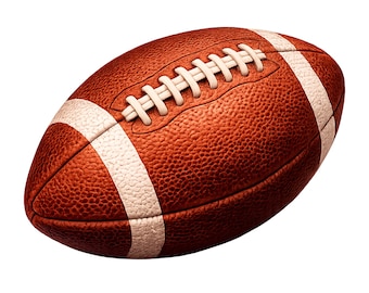 Watercolor Football Clipart for Fall Sports Crafts Shirts Stickers and Sublimation