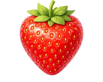 Strawberry Clipart PNG, Stickers, Shirts, Garden Signs (Cricut Sublimation)