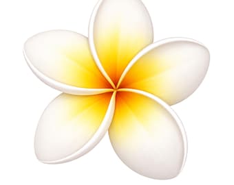 Plumeria Blume PNG Clipart, tropisches Blumensublimationsdesign (digitaler Download)